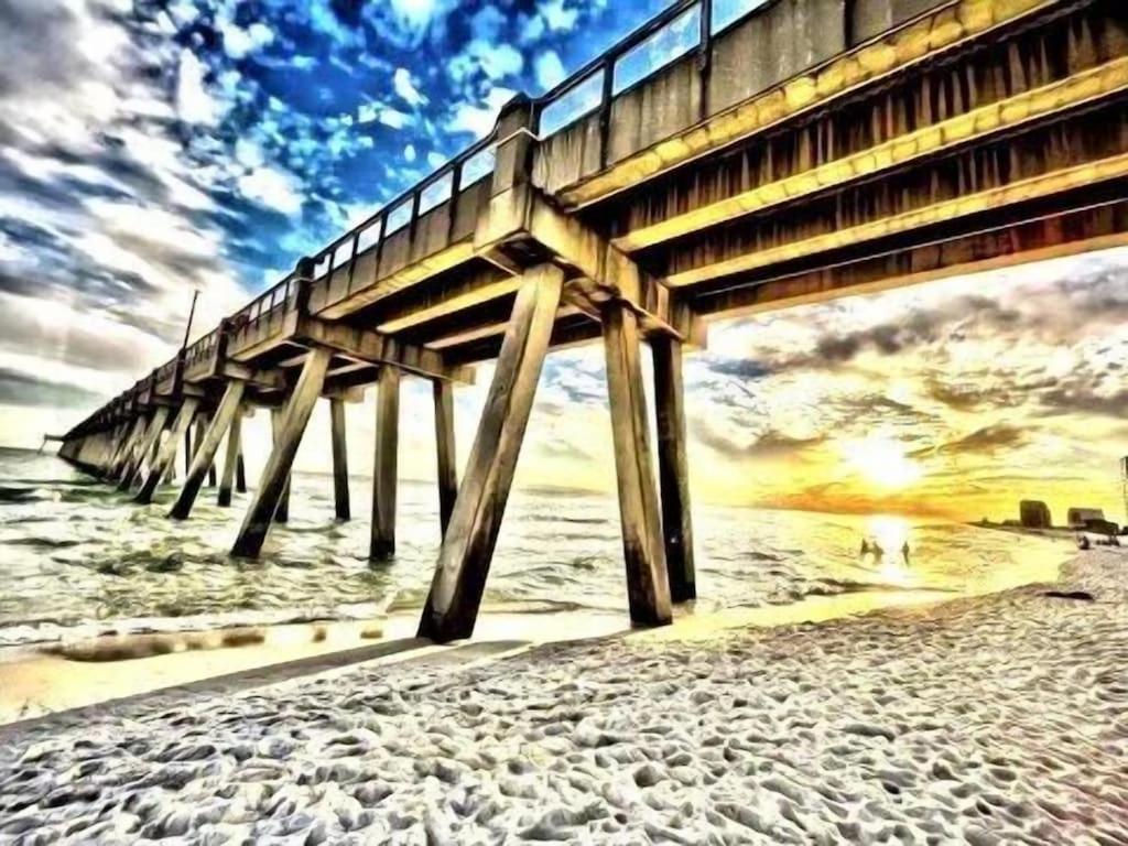 Ocean Front Penthouse Suite Panoramic Views Of Gulf,Pensacola Beach,Pier, & Bay Exterior foto