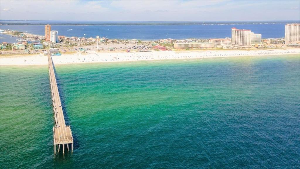 Ocean Front Penthouse Suite Panoramic Views Of Gulf,Pensacola Beach,Pier, & Bay Exterior foto